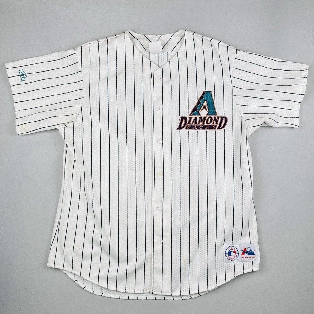 Vintage Arizona Diamondbacks Majestic Pinstripe MLB Jersey USA Large